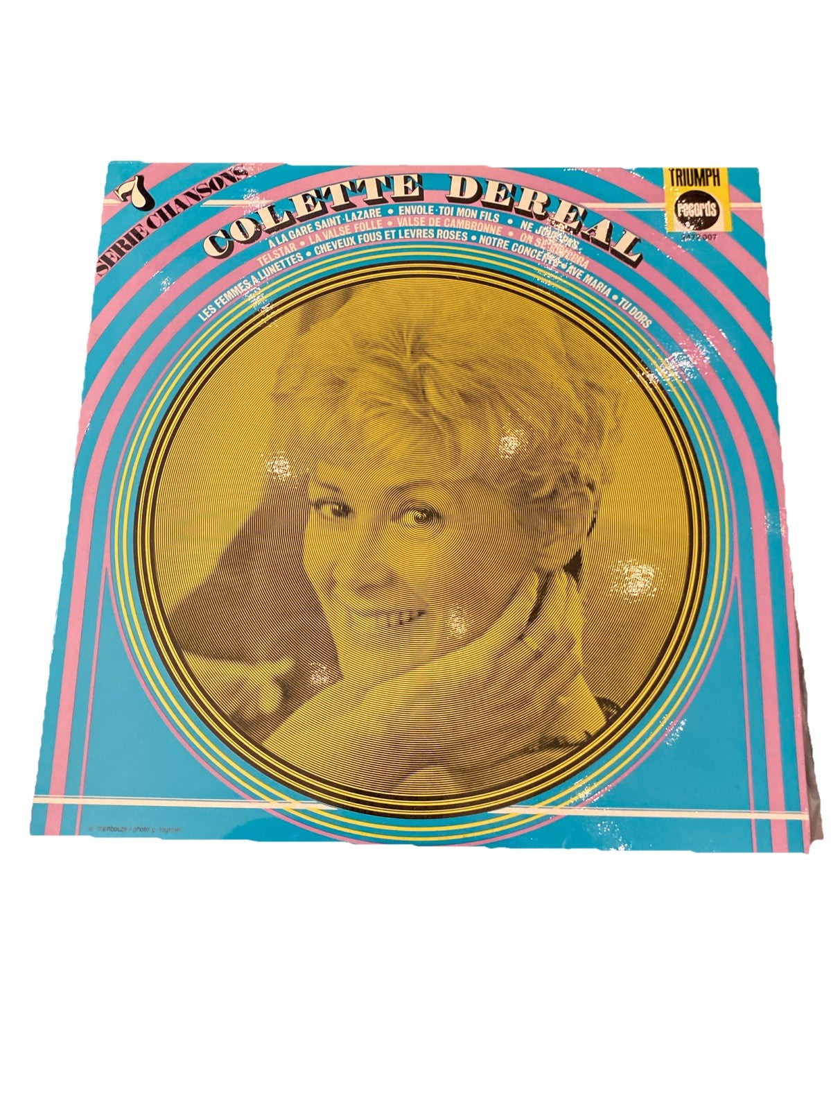 Vinyle Colette Deréal – 7 Sérénades Chansons (Triumph Records)