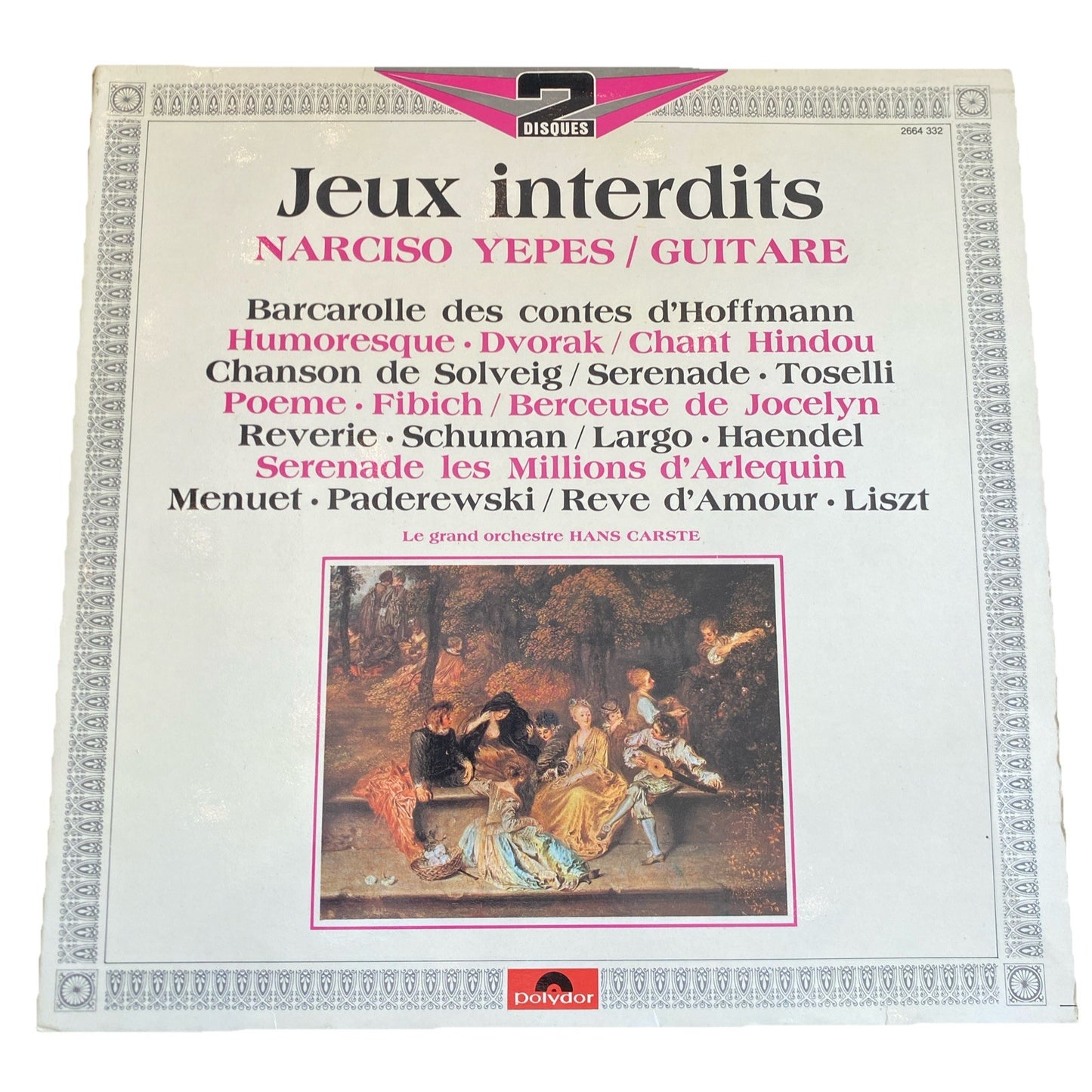 Vinyle 33T Narciso Yepes Jeux interdits guitare Polydor