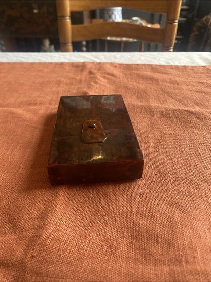 Étui à cigarettes ancien en écaille de tortue Début XX ème Siècle.