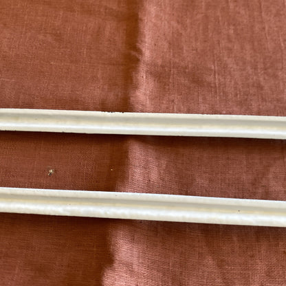 Porte-serviettes mural vintage métal émaillé double barre