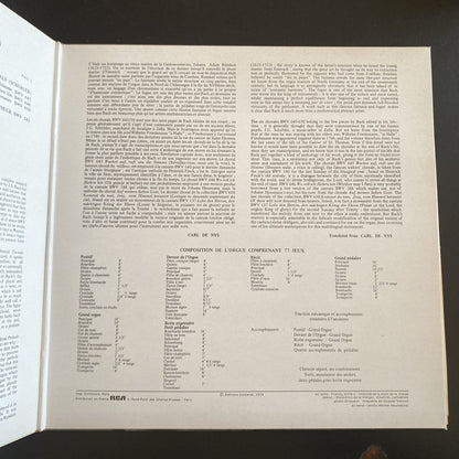 Vinyle 33T Bach Toccata et Fugue Hedwig Bilgram orgue