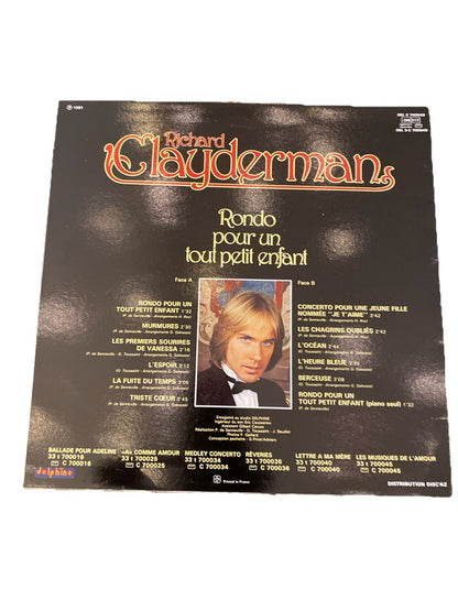 Vinyle Richard Clayderman – Rondo pour un tout petit enfant (Delphine)
