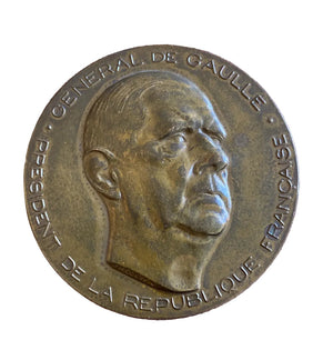 Médaille commémorative en bronze – Général de Gaulle