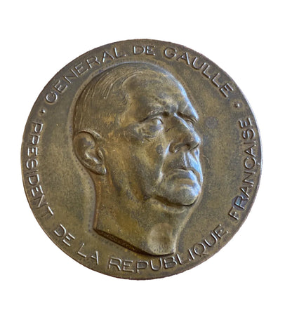 Médaille commémorative en bronze – Général de Gaulle