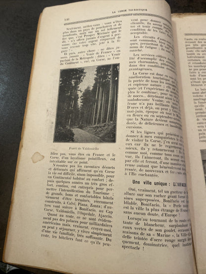 Revue ancienne “La Corse Touristique” – Juin 1929 – couverture illustrée