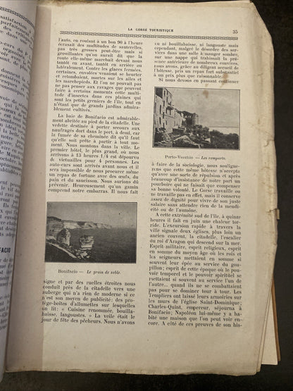 Revue ancienne “La Corse Touristique” – Juin 1929 – couverture illustrée
