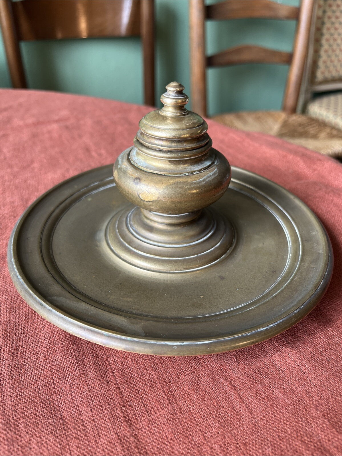 Encrier En Bronze