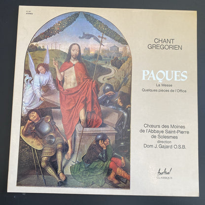 Vinyle 33T Chant grégorien Pâques Abbaye Solesmes