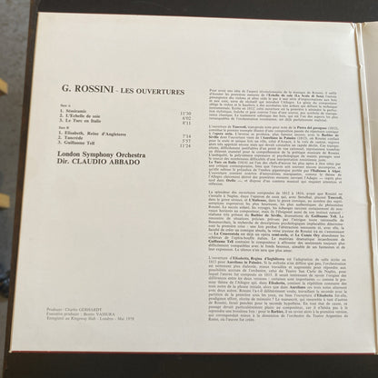 Vinyle 33T Rossini Overtures Claudio Abbado London Symphony