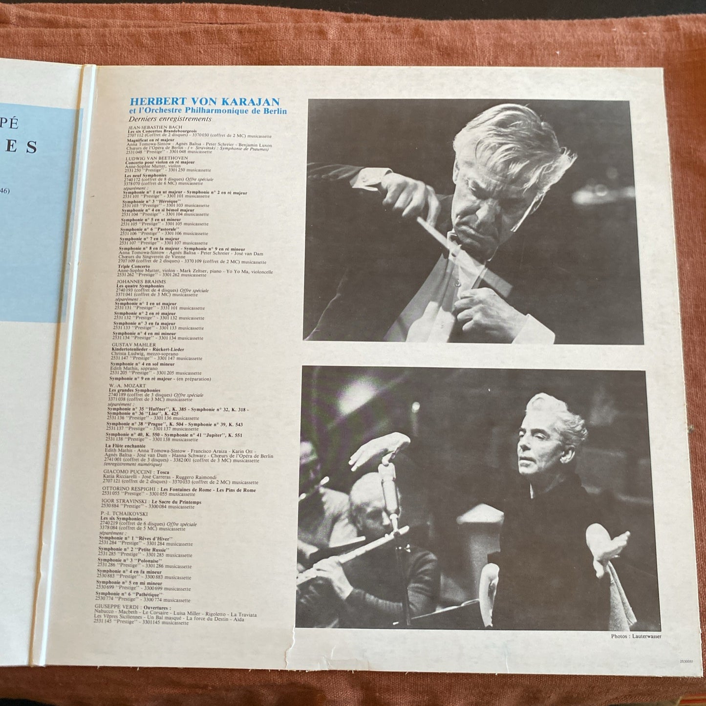 Vinyle LP Suppé Overtures Karajan Deutsche Grammophon