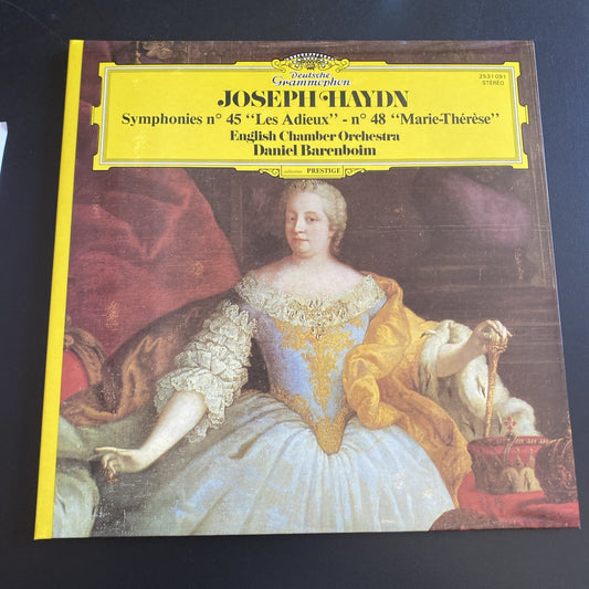 Vinyle 33T Haydn symphonies Barenboim Deutsche Grammophon