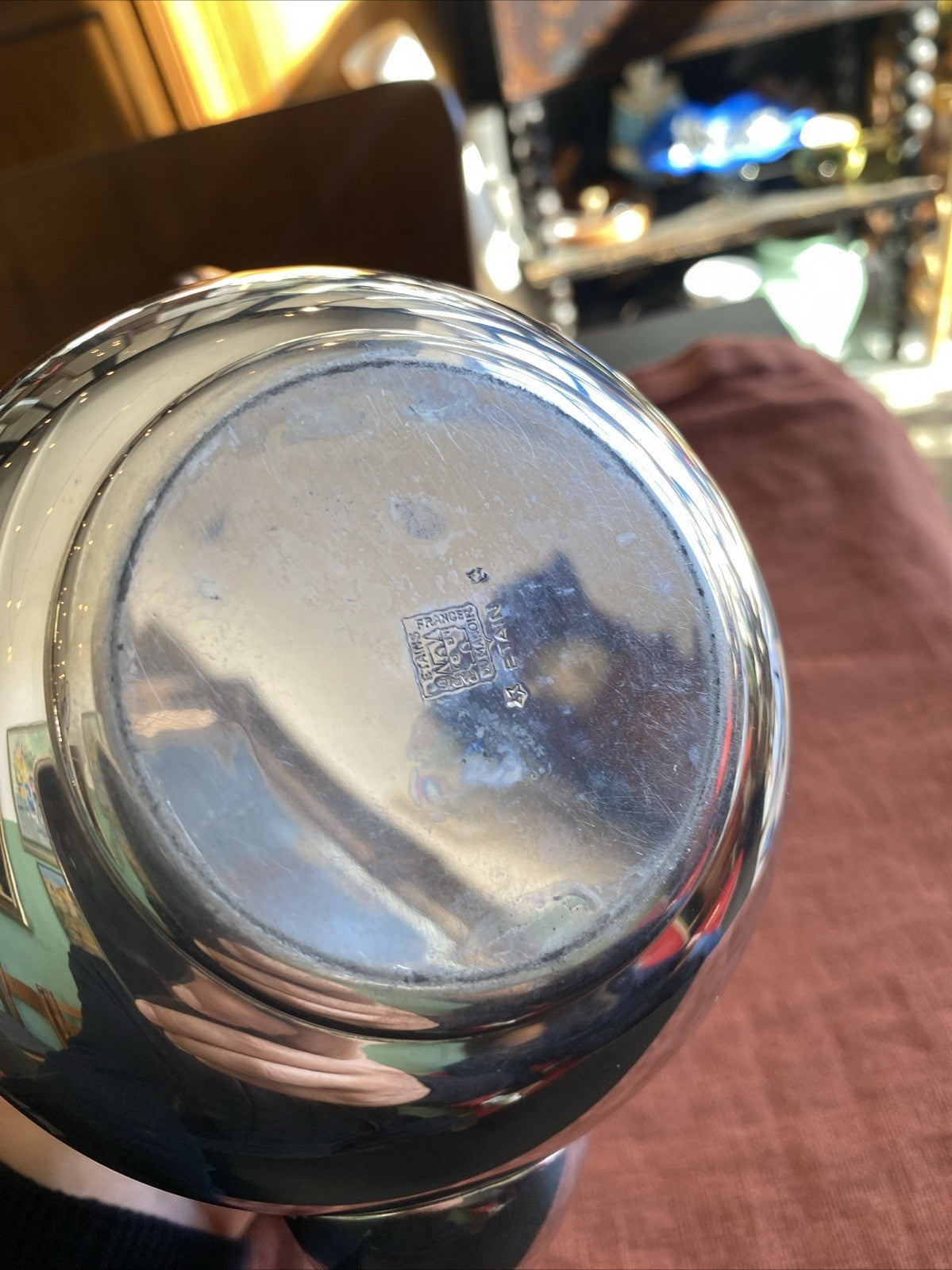 service à thé et café complet en étain du Manoir Paris