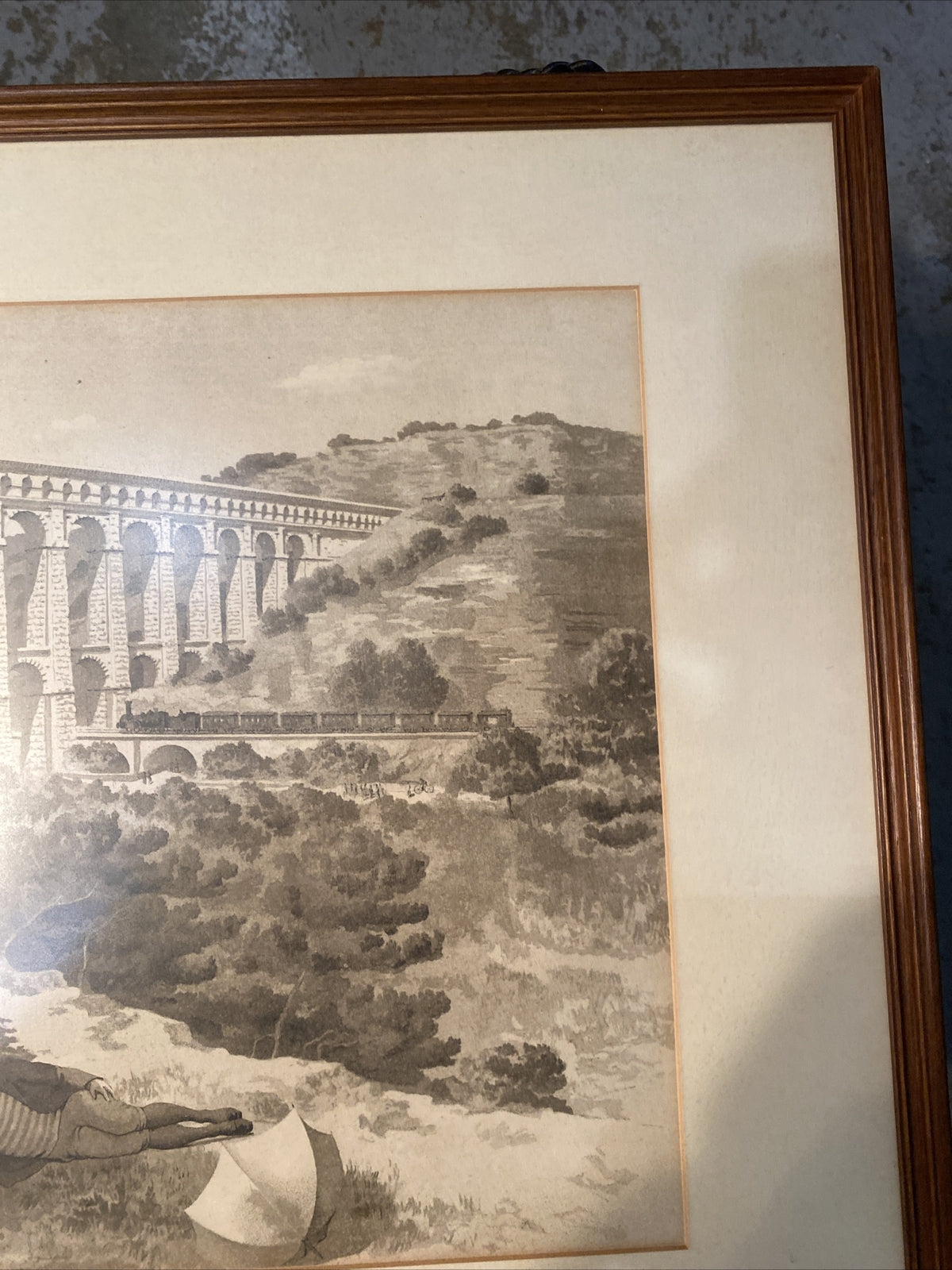 AQUEDUC DE ROQUEFAVOUR LITHOGRAPHIE XIX ème Siècle