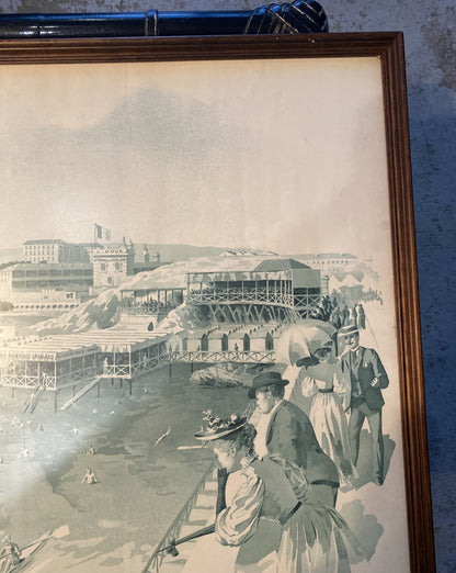 GRAVURE BAINS DES CATALANS MARSEILLE 1900