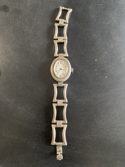 montre femme vintage Argent 800 Valgine Monobloc