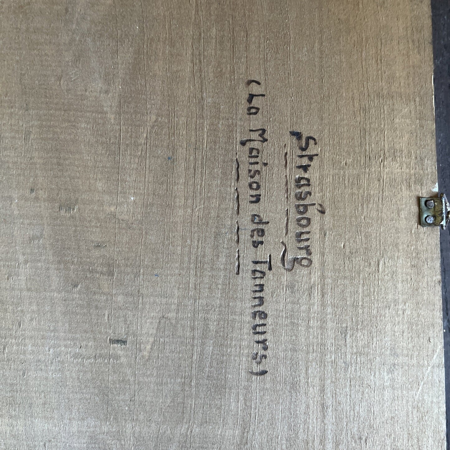 Tableau En Bois Sculpté Strasbourg La Maison Des Tanneurs Signé Encadrement Bois