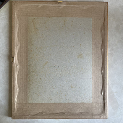 Lithographie Roche, R. Leregrattier 1 Les Mines Encadrement Bois