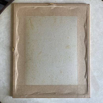 Lithographie Roche, R. Leregrattier 1 Les Mines Encadrement Bois