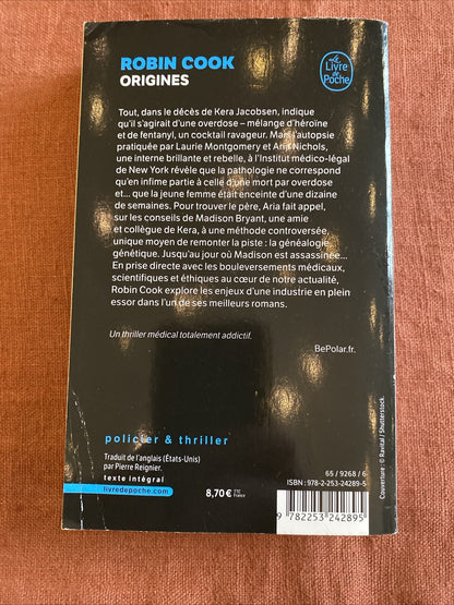 Origines, Cook, Robin - livre -