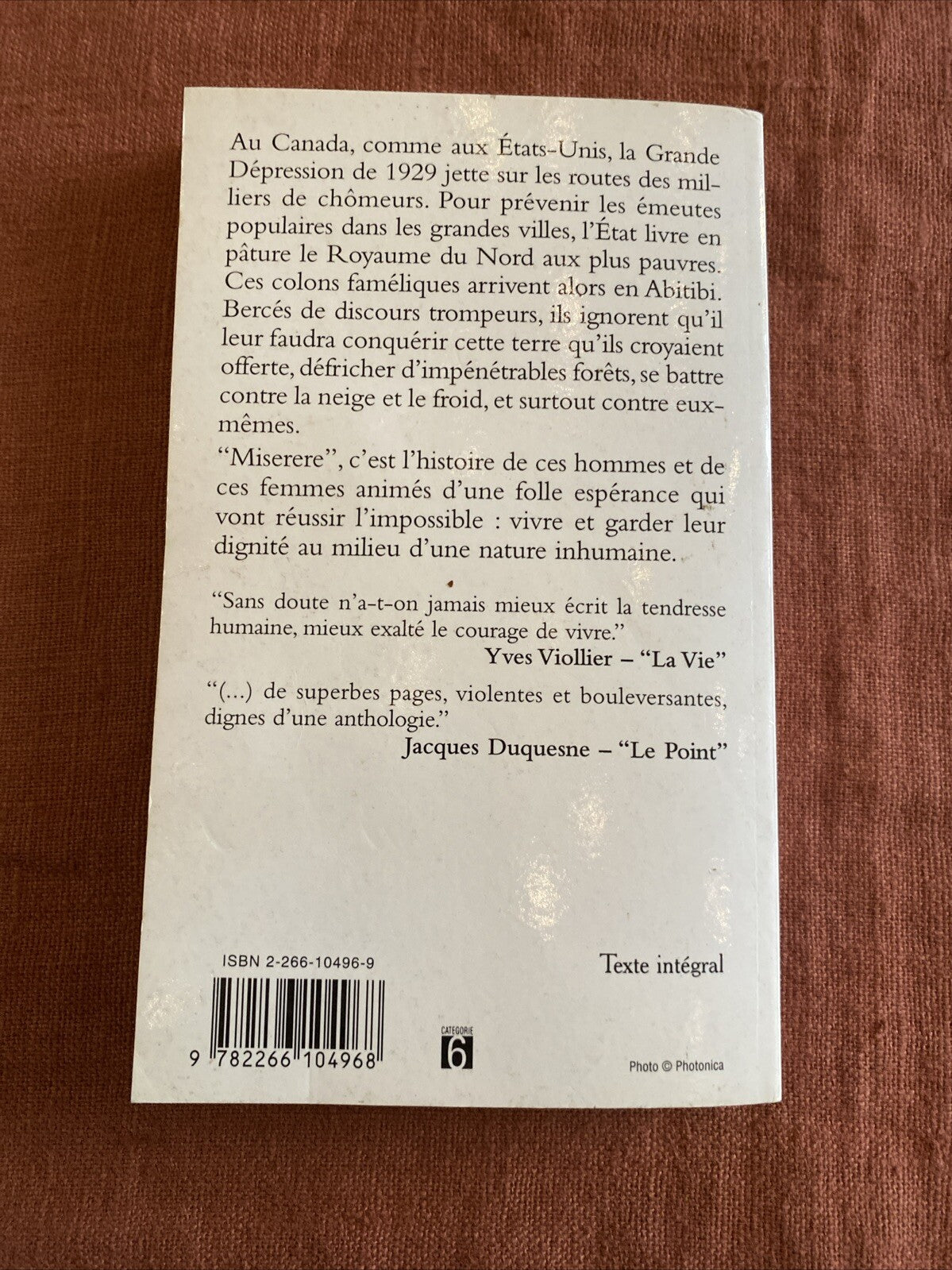 Livre Bernard Clavel - Le Royaume du Nord  Tome 3 : Miserere / Pocket 2001