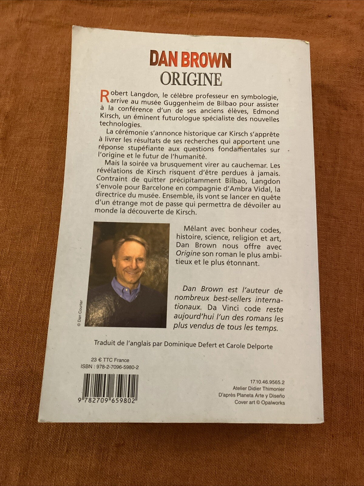 Origine, Dan Brown - livre -