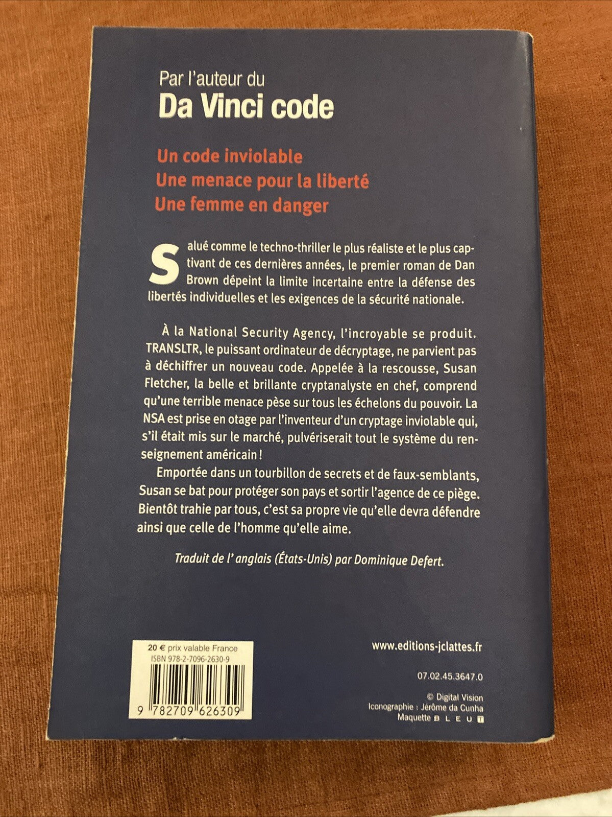Forteresse digitale de Dan Brown | Livre | état bon