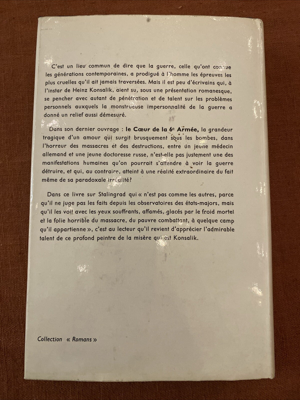 Livre Le coeur de la 6e armée ( Heinz G. Konsalik )