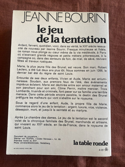 Livre Le Jeu De La Tentation.