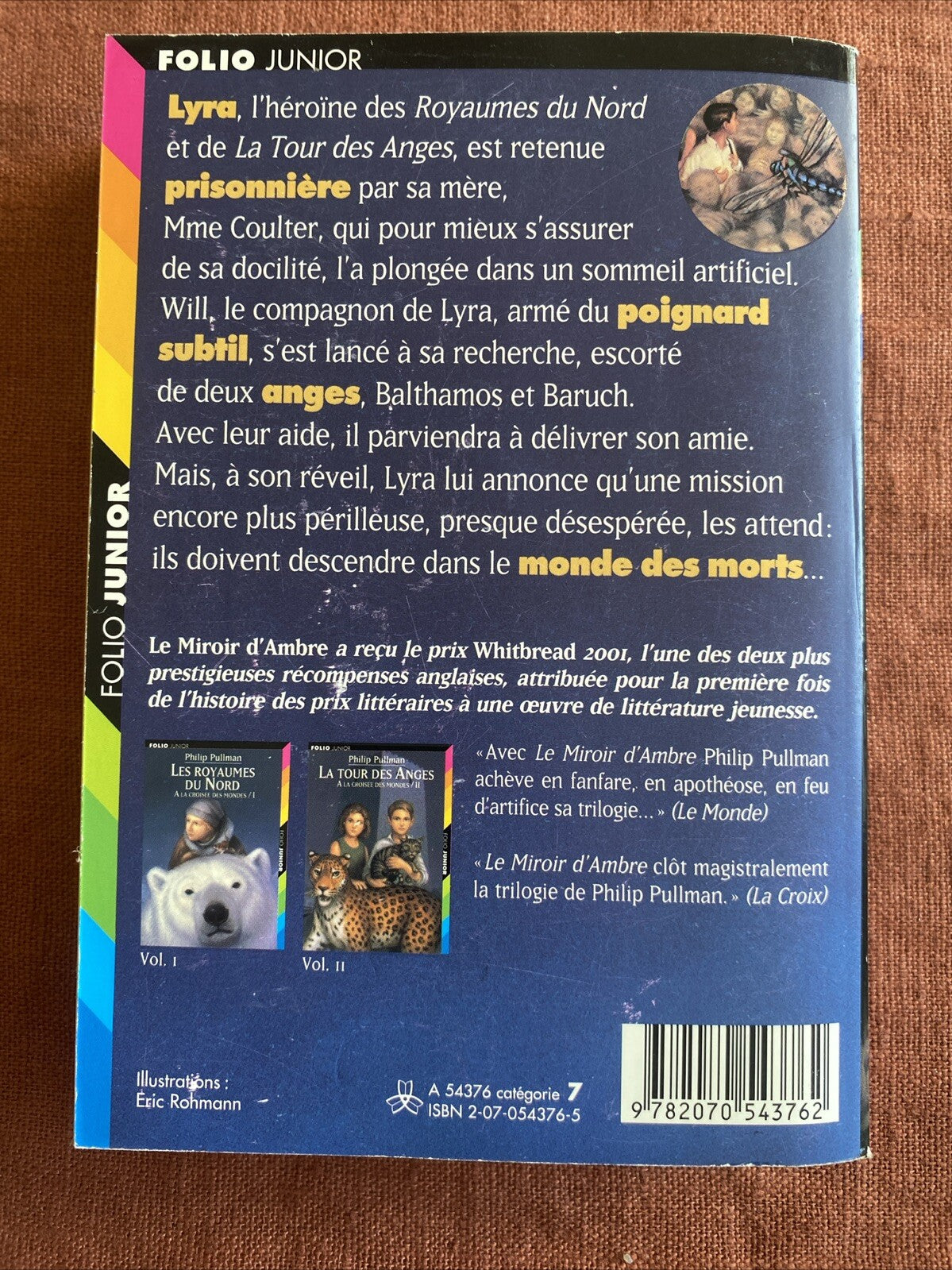 Livre A la croisee des mondes, tome 3 : Le Miroir d'Ambre de Philip Pullman