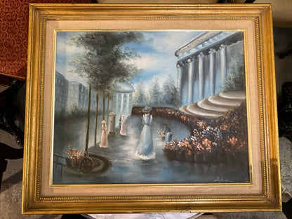 Tableau Ancien Huile Sur Toile Signé  Andersen