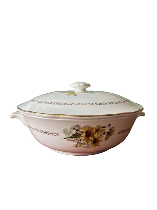 Ancienne Soupière En Porcelaine Gien Marguerites