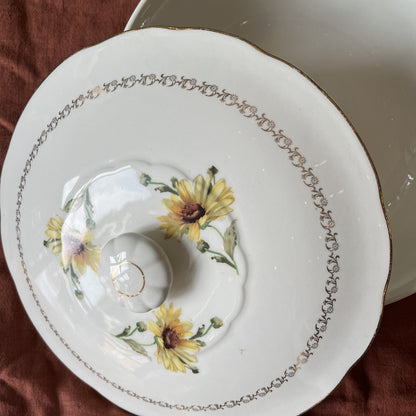 Ancienne Soupière En Porcelaine Gien Marguerites