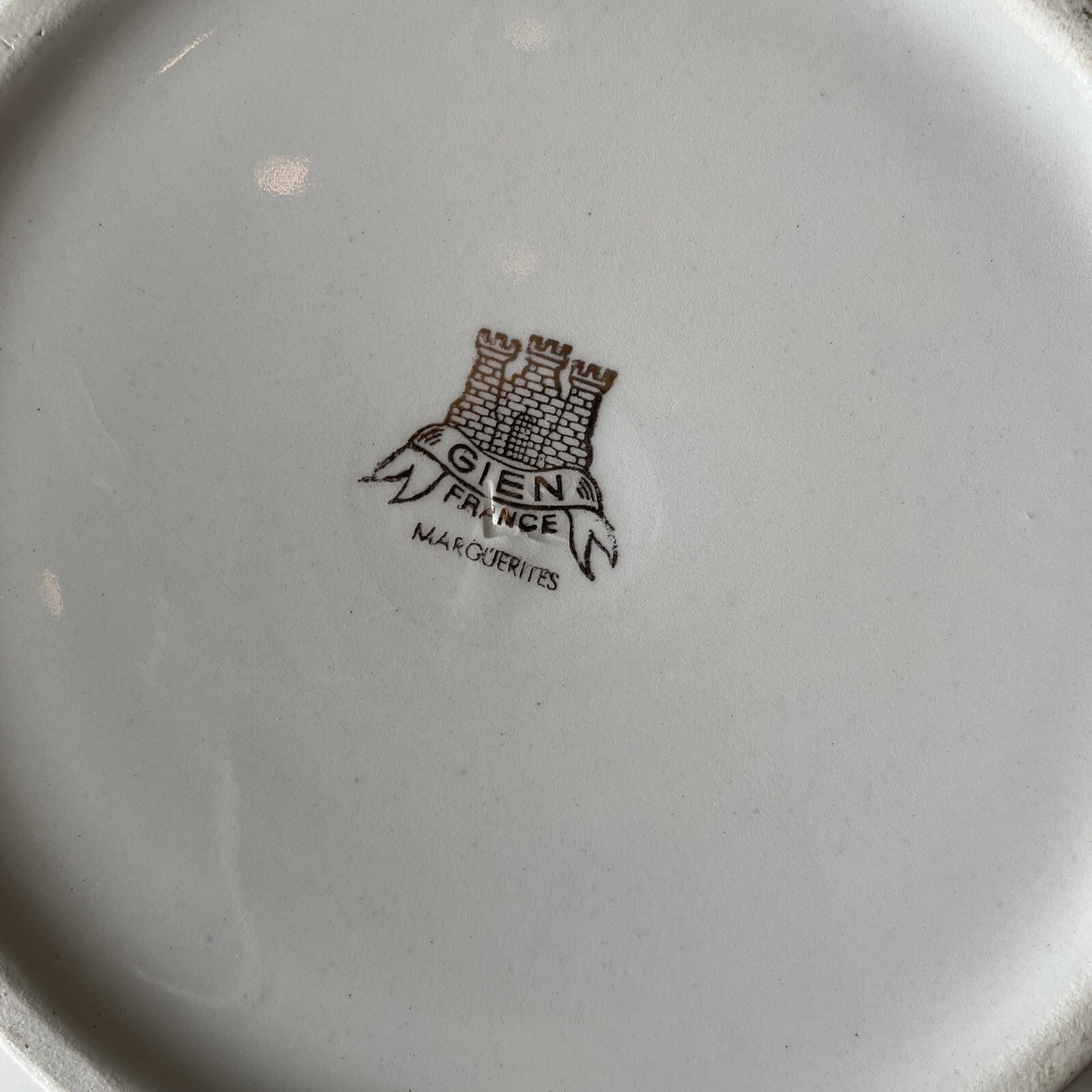 Ancienne Soupière En Porcelaine Gien Marguerites