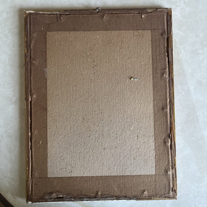 Dessin Ancien Signé Encadrement Doré