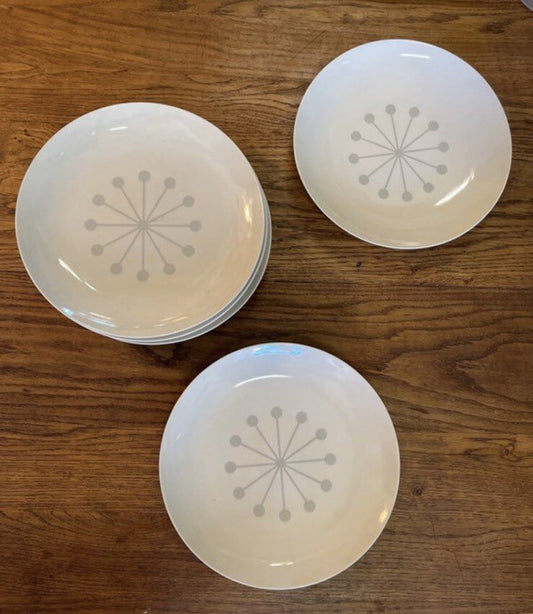 Lot De 6 Assiette En Céramique Bloomingville Grise Modèle Alberte