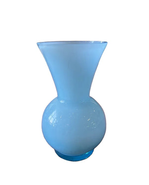 Petit Vase En Opaline Bleu Ciel