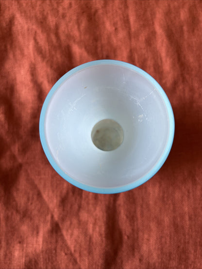 Petit Vase En Opaline Bleu Ciel