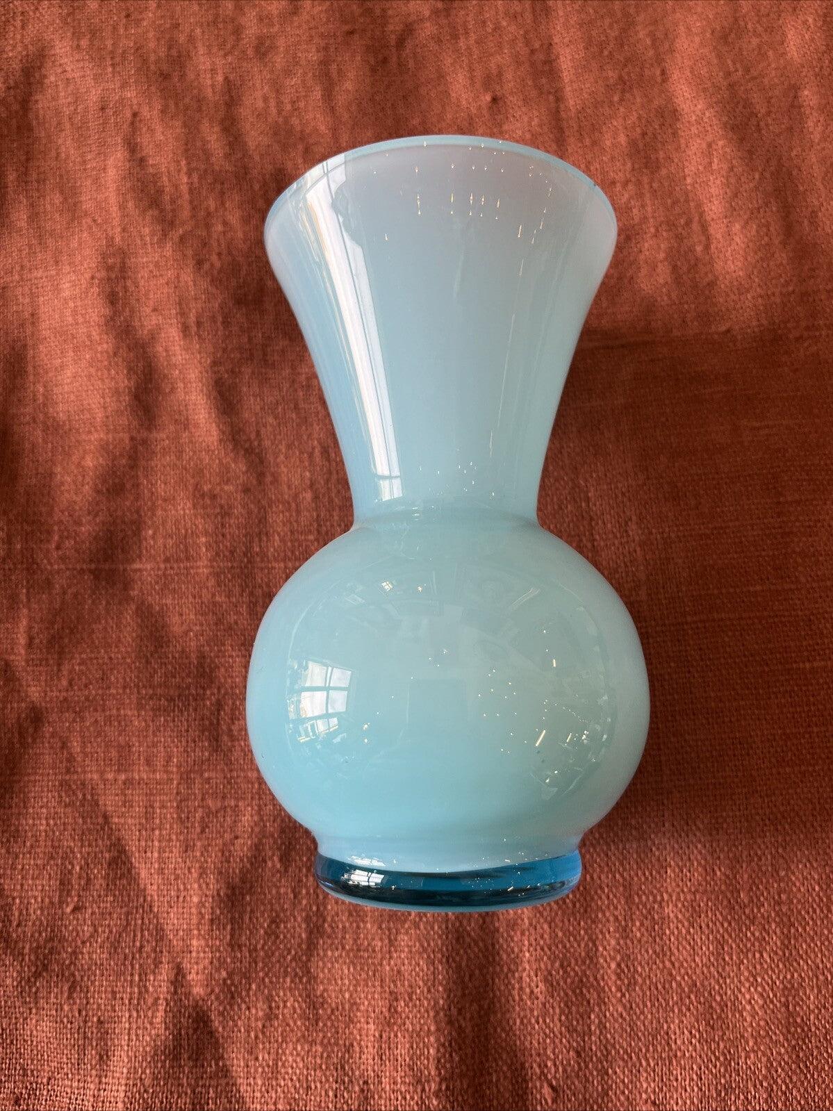 Petit Vase En Opaline Bleu Ciel