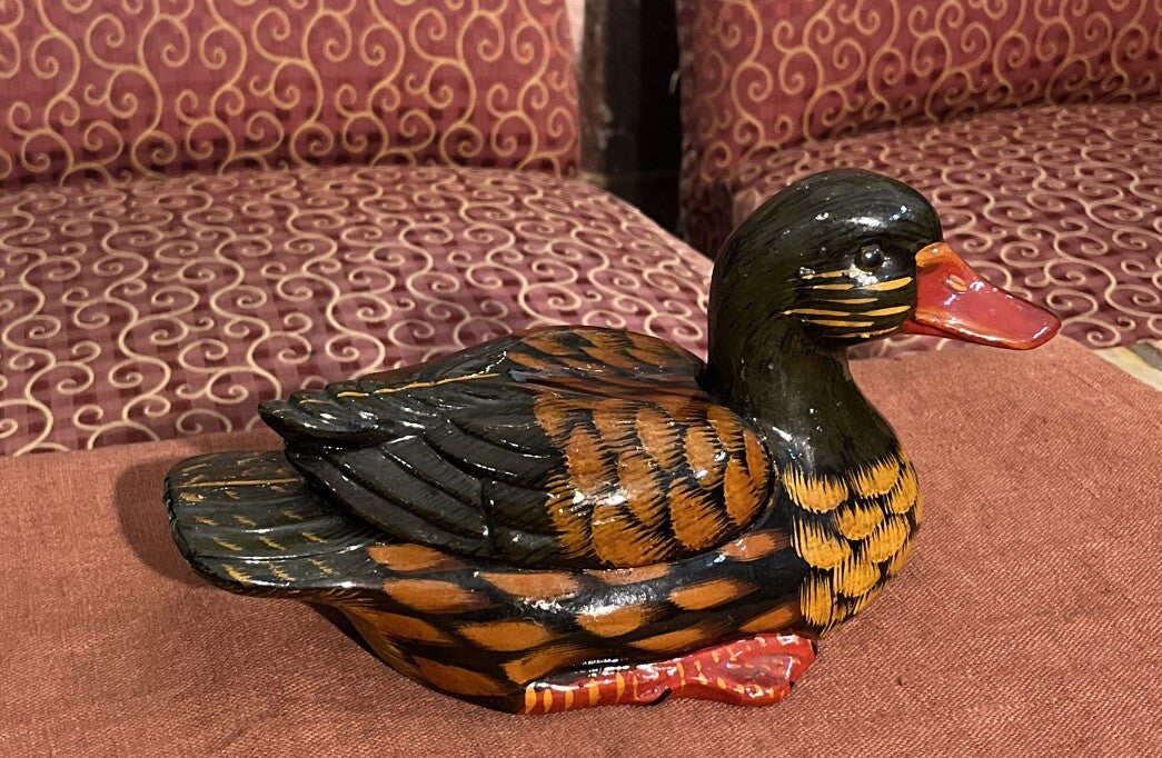 Boîte Décorative En Forme De Canard En Céramique