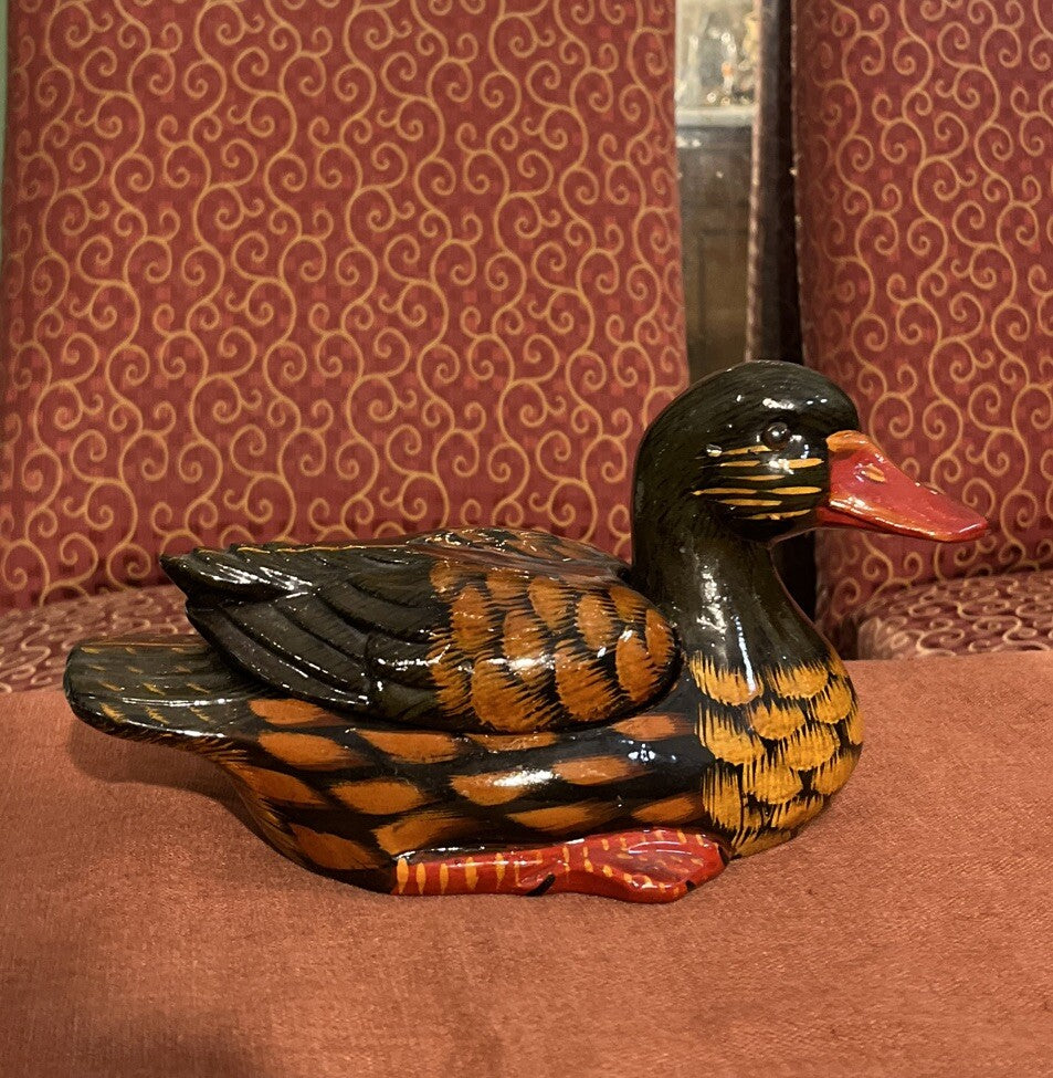 Boîte Décorative En Forme De Canard En Céramique