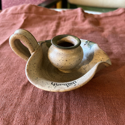 Bougeoir À Main En Céramique Vallauris