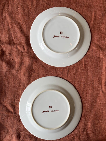 Lot De 2 Assiettes Décoratives La Lavandière