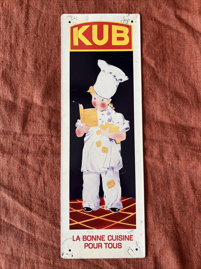 Enseigne Panneau Vintage Publicité Bouillon Kub Plaque