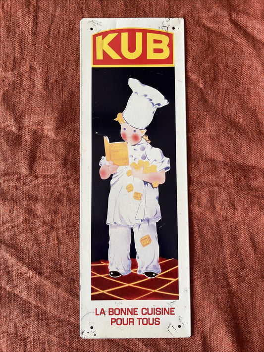 Enseigne Panneau Vintage Publicité Bouillon Kub Plaque