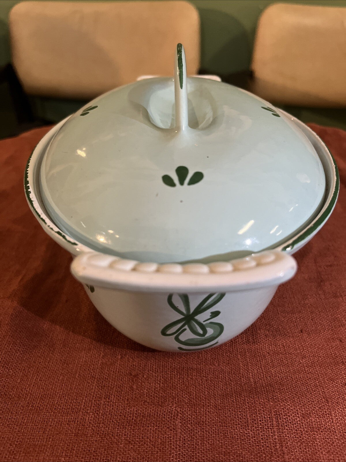 Plat Ovale Casserole Dru Hollande Tulipe En Fonte Émaillé