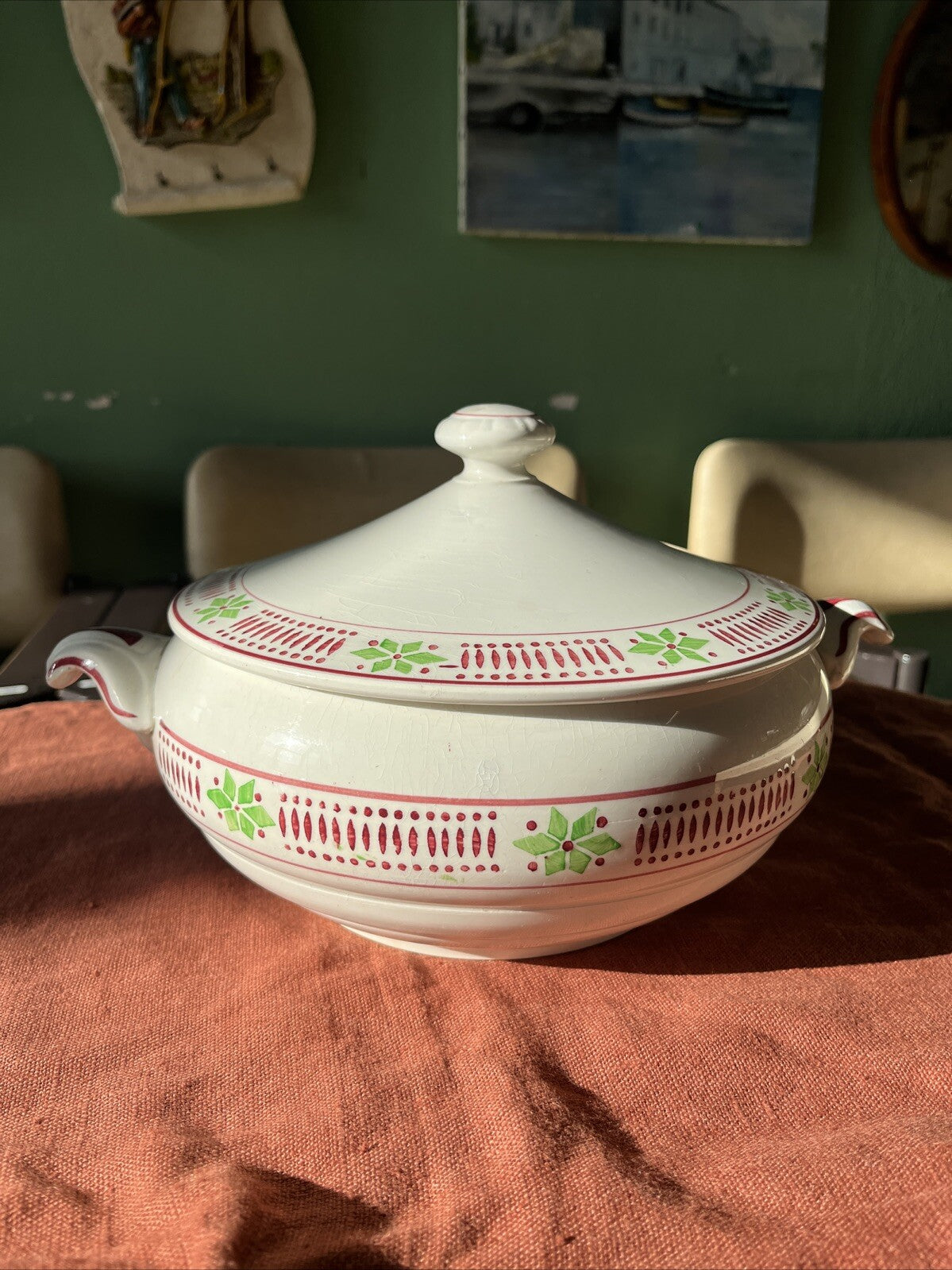 Petite Soupière Sarreguemines Pisé Digoin