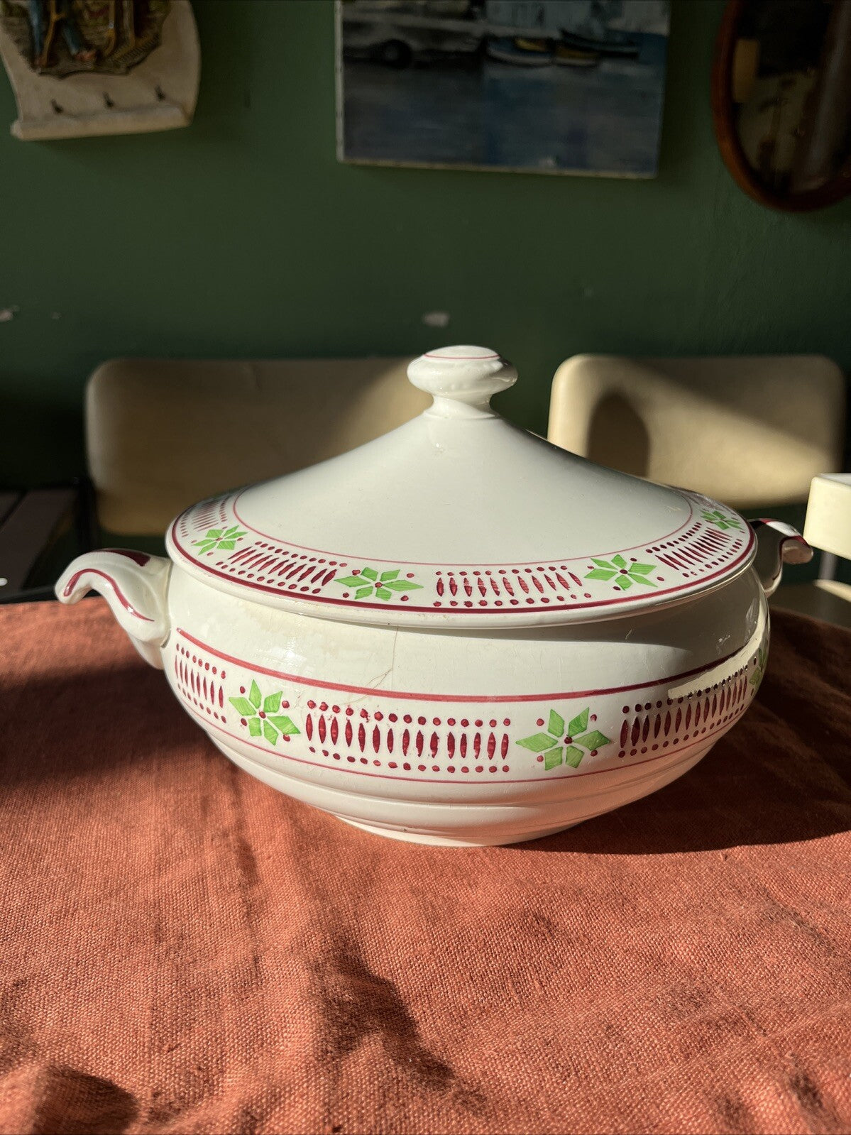 Petite Soupière Sarreguemines Pisé Digoin