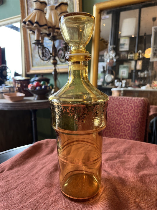 Carafe En Verre Jaune