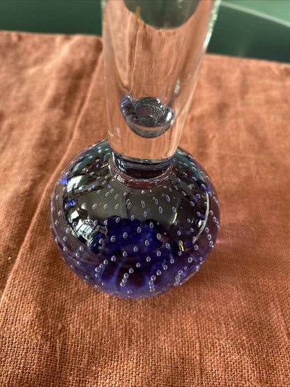 vase soliflore Pied Boule En Verre Souflé Bubble