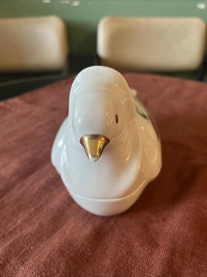Boîte Colombe En Porcelaine D’Italie
